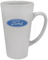 Ceramic Mugs: 16oz White Cafe Coffee Mugs